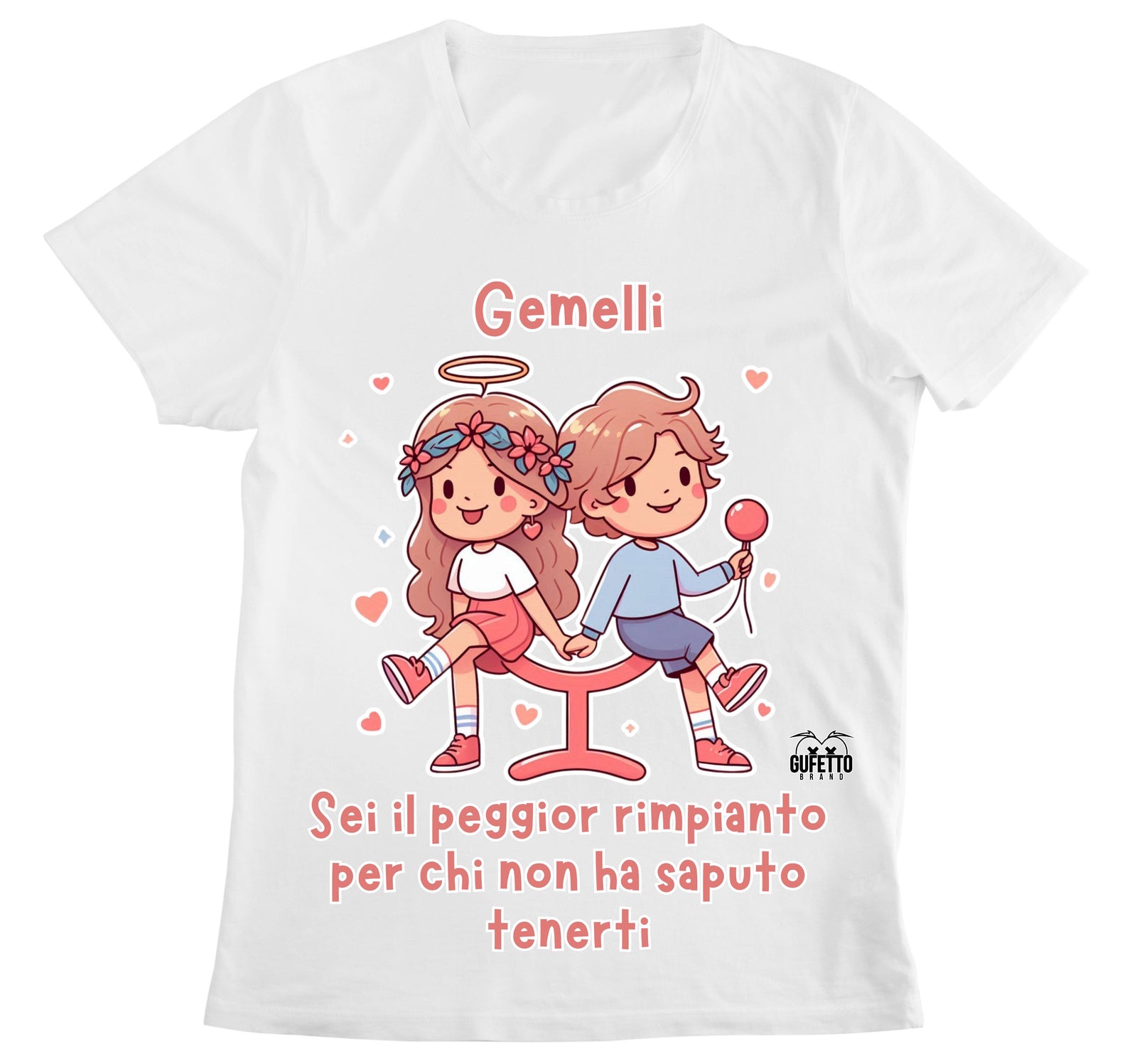 T-shirt Donna GEMELLI ( GE8045670985643 ) - Gufetto Brand 