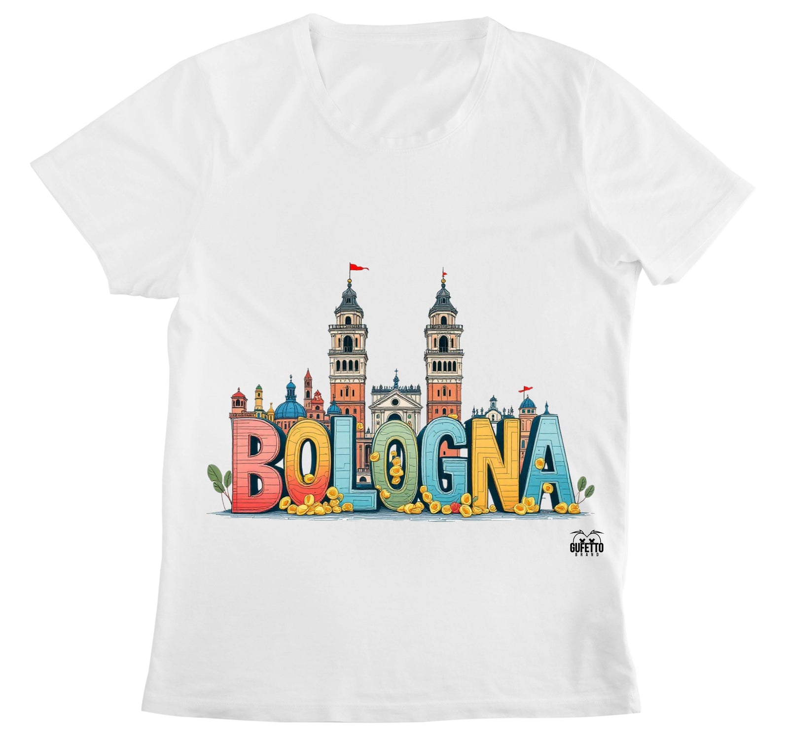 T-shirt Donna BOLOGNA ( BO6734098 ) - Gufetto Brand 