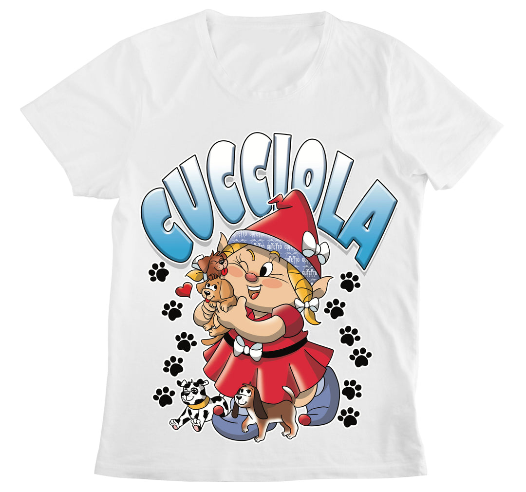 T-shirt Donna CUCCIOLA ( CU66709321 ) - Gufetto Brand 