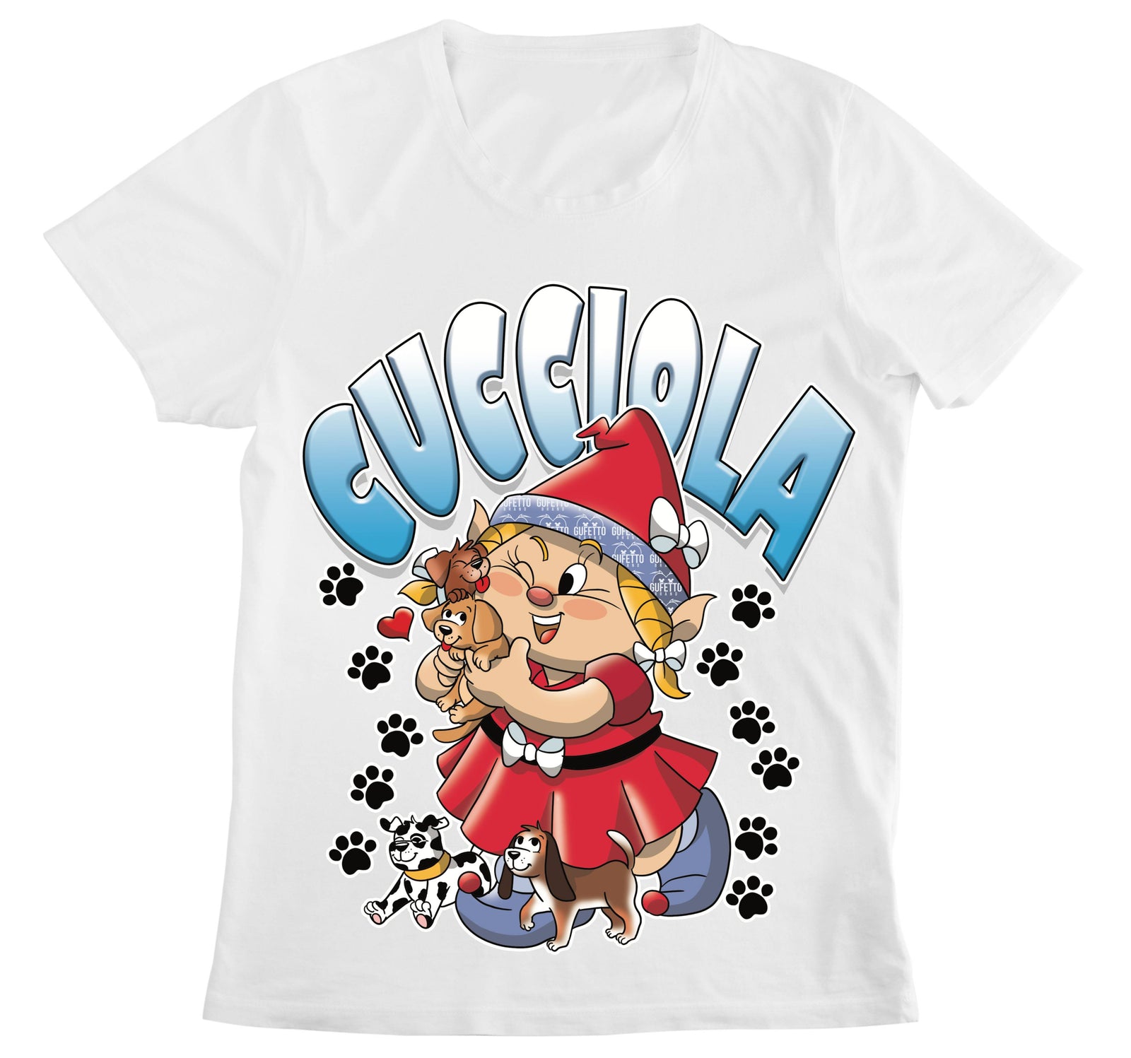 T-shirt Donna CUCCIOLA ( CU66709321 ) - Gufetto Brand 