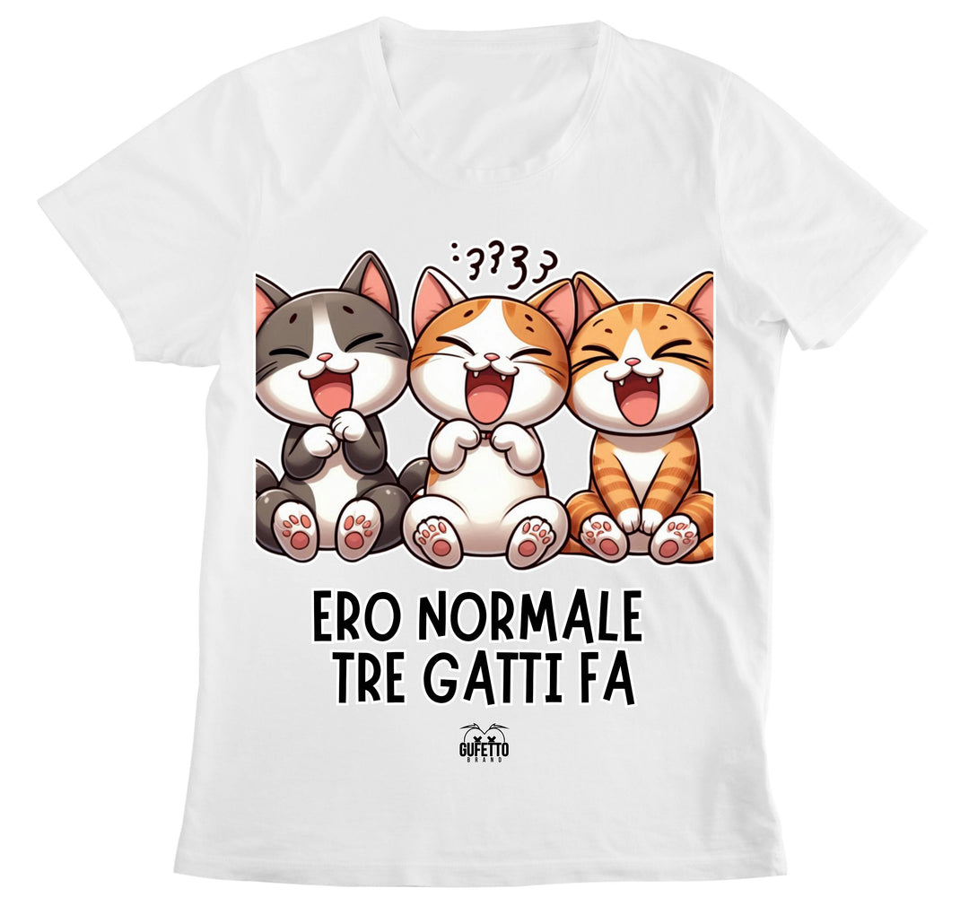 T-shirt Donna TRE GATTI FA ( TR8019274653758 ) - Gufetto Brand 