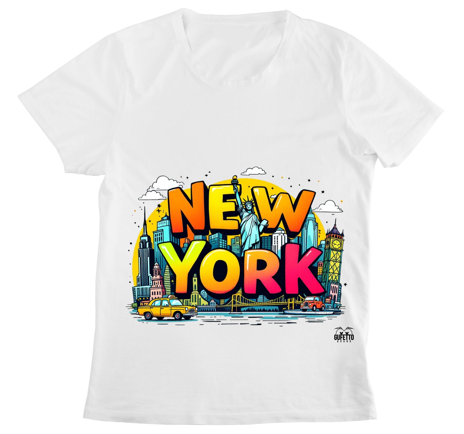 T-shirt Donna NEW YORK ( NY89523156 ) - Gufetto Brand 