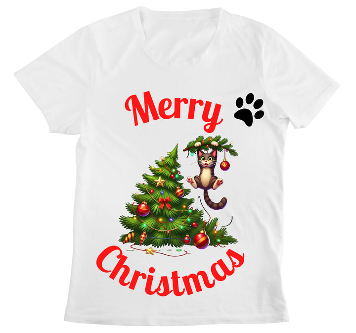 T-shirt Donna MERRY MEOW ( MM98674532 ) - Gufetto Brand 