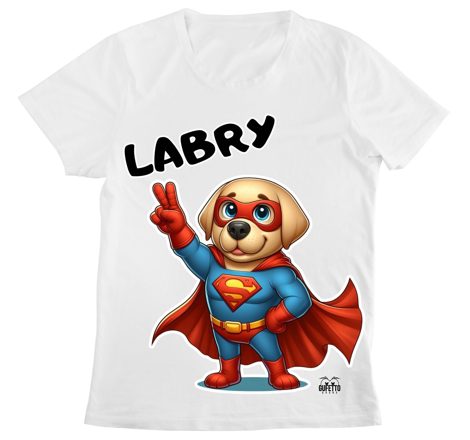 T-shirt Donna LABRY SUPER EROE ( LA1364978569 ) - Gufetto Brand 