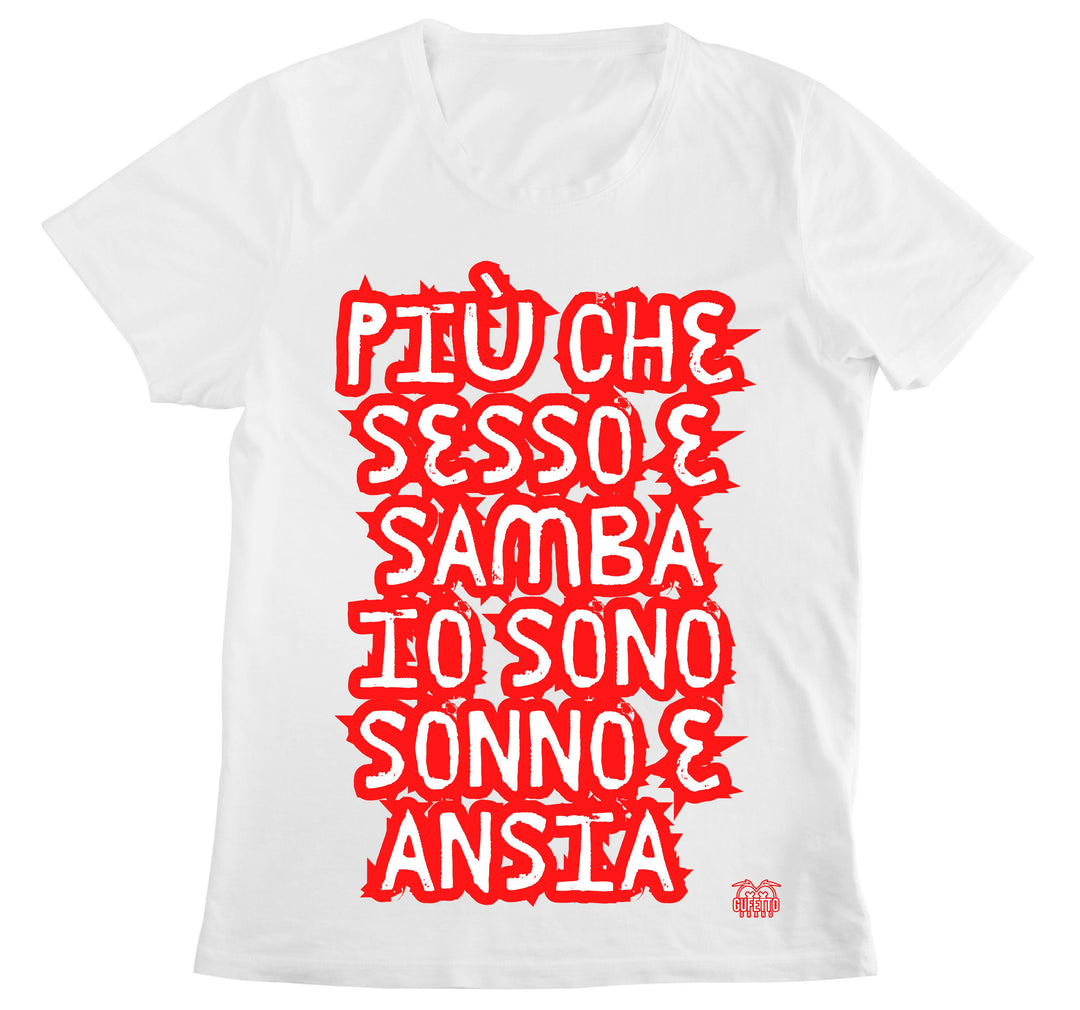 T-shirt Donna SESSO E SAMBA ( SS7809234567 ) - Gufetto Brand 