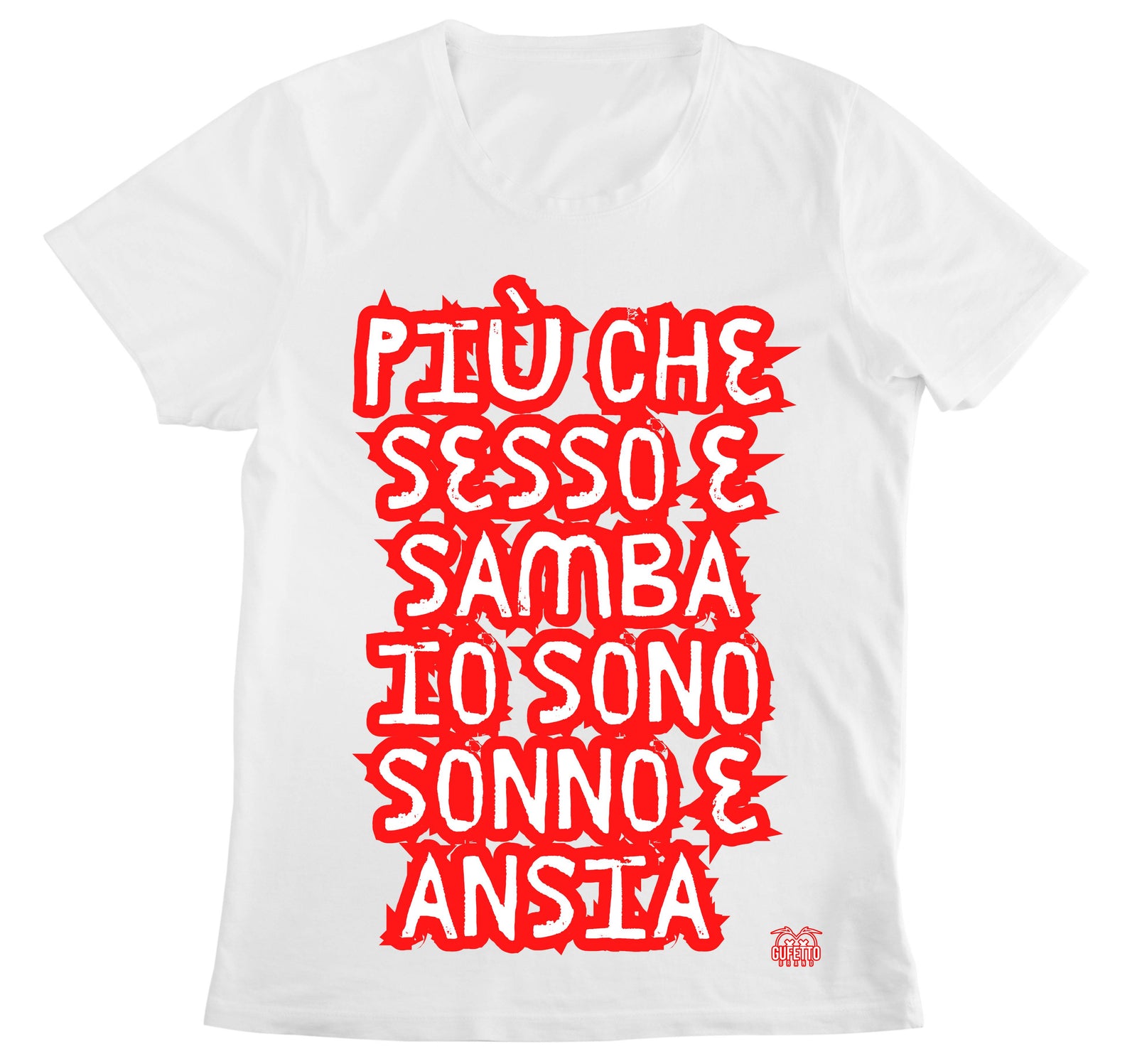 T-shirt Donna SESSO E SAMBA ( SS7809234567 ) - Gufetto Brand 