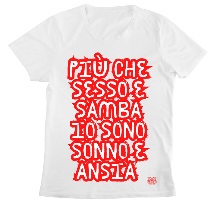 T-shirt Donna SESSO E SAMBA ( SS7809234567 ) - Gufetto Brand 