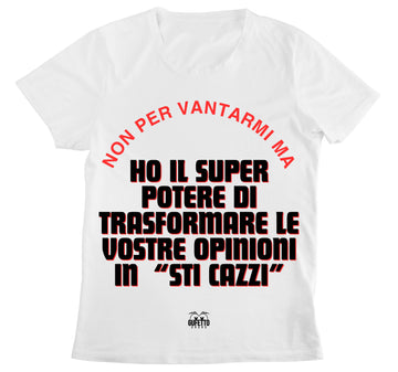 T-shirt Donna SUPERPOTERE ( SU1489324589 )