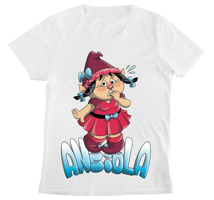T-shirt Bianca Donna ANSIOLA Outlet - Gufetto Brand 