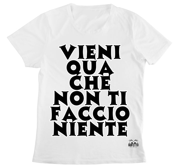 T-shirt Donna VIENI QUA ( VQ9963274563 ) - Gufetto Brand 