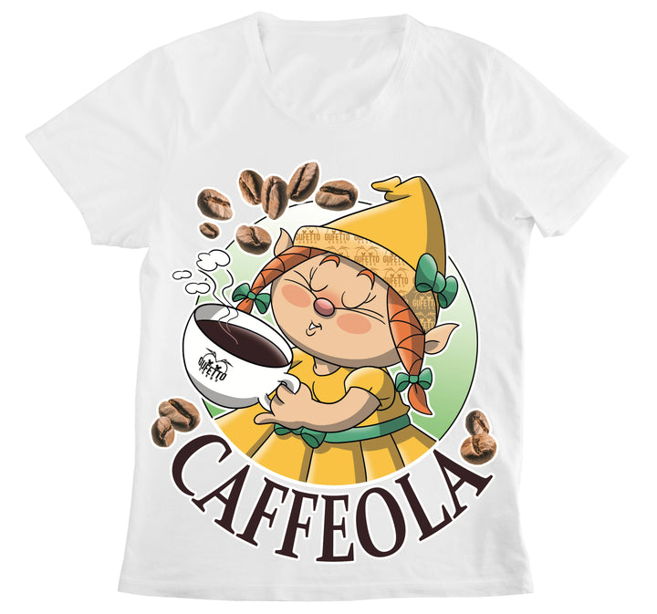 T-shirt Donna CAFFEOLA ( CA44120986 ) - Gufetto Brand 