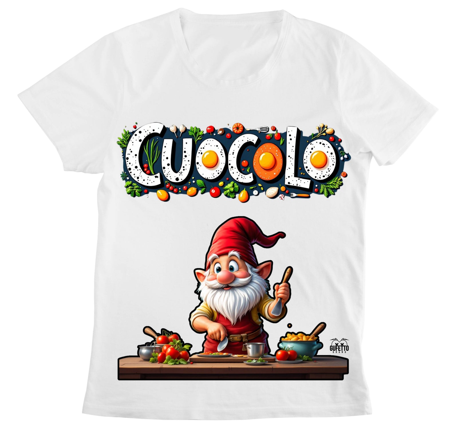 T-shirt Donna CUOCOLO 2 ( CU809453423 ) - Gufetto Brand 