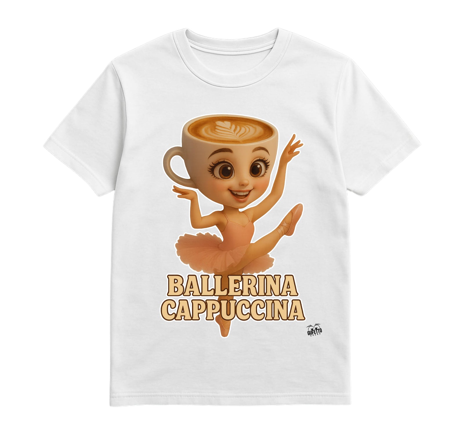 T-shirt Uomo BALLERINA CAPPUCCINA  ( BA46768954 ) - Gufetto Brand 