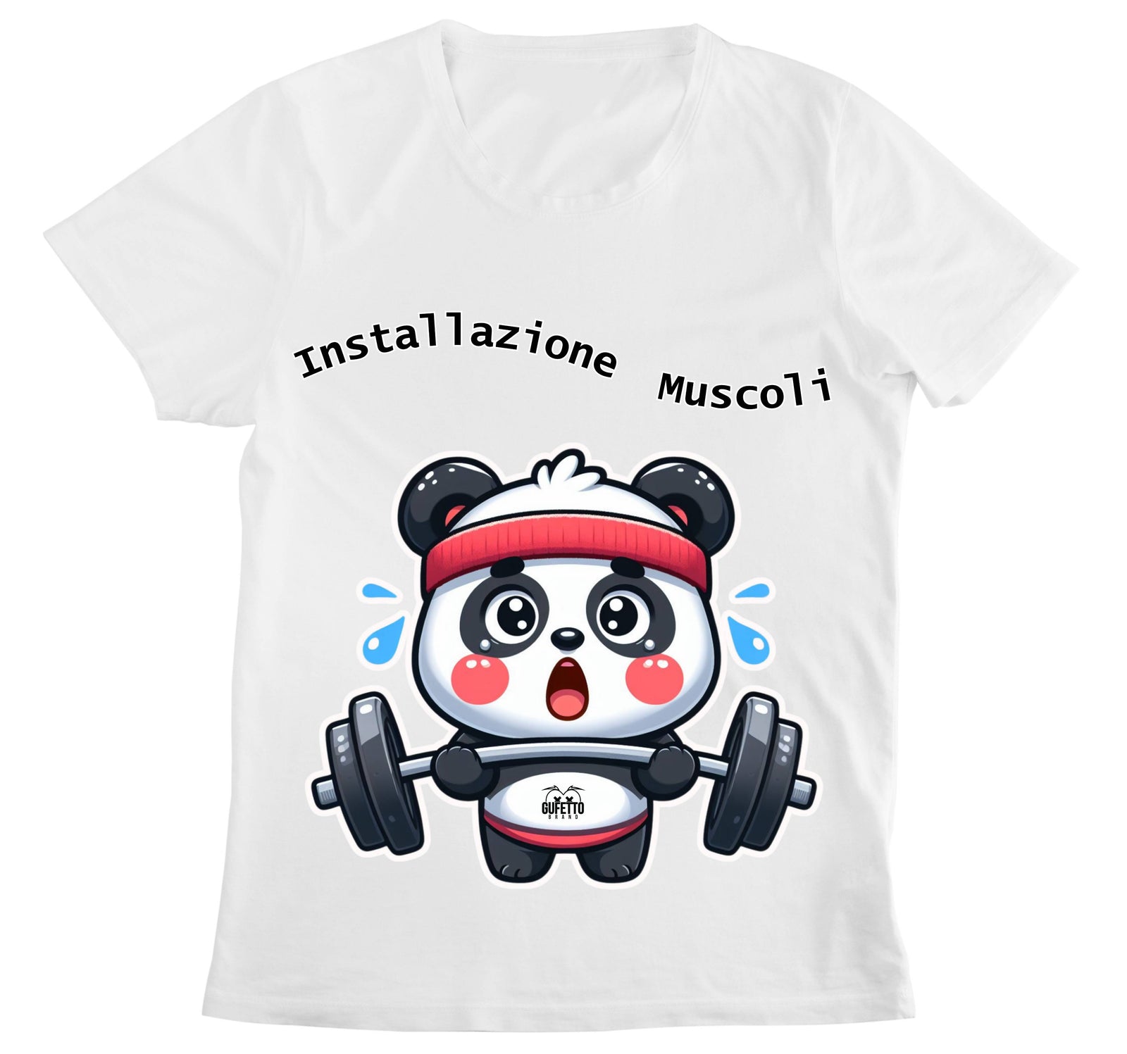 T-shirt Donna PANDA MUSCOLI ( PA489056789 ) - Gufetto Brand 