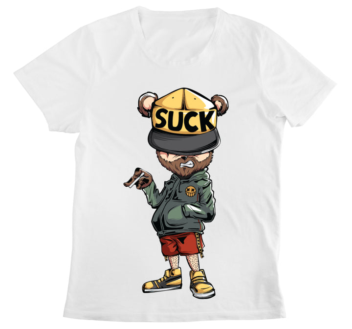 T-shirt Donna SUCK ( SU567009876 ) - Gufetto Brand 