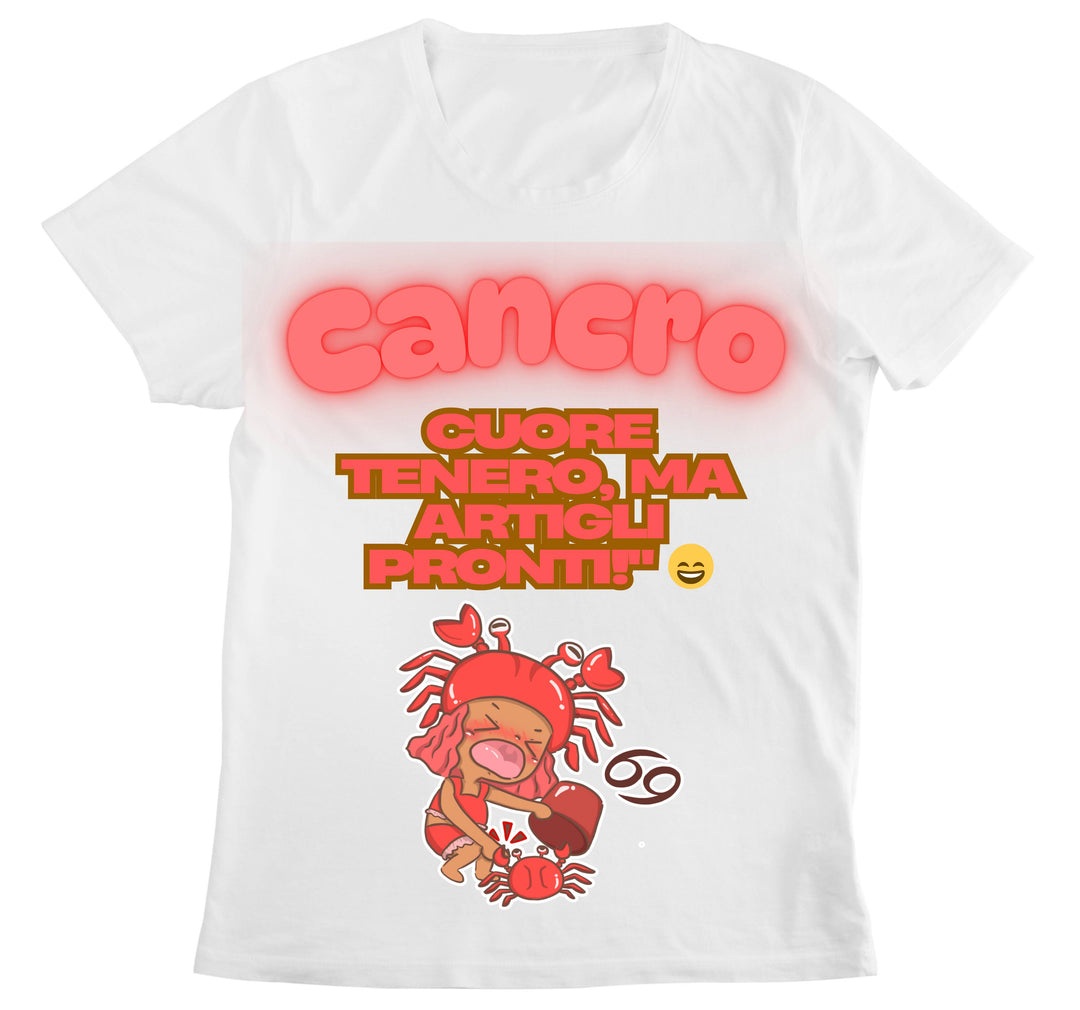 T-shirt Donna CANCRO ( CA75098745 ) - Gufetto Brand 