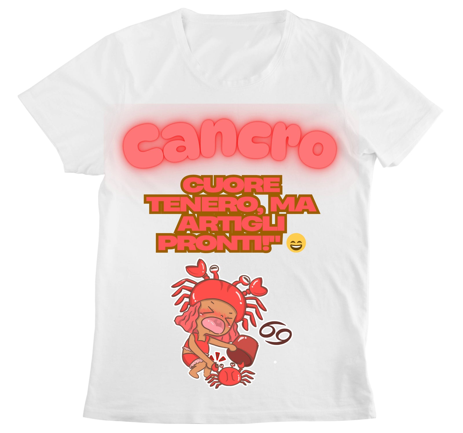 T-shirt Donna CANCRO ( CA75098745 ) - Gufetto Brand 