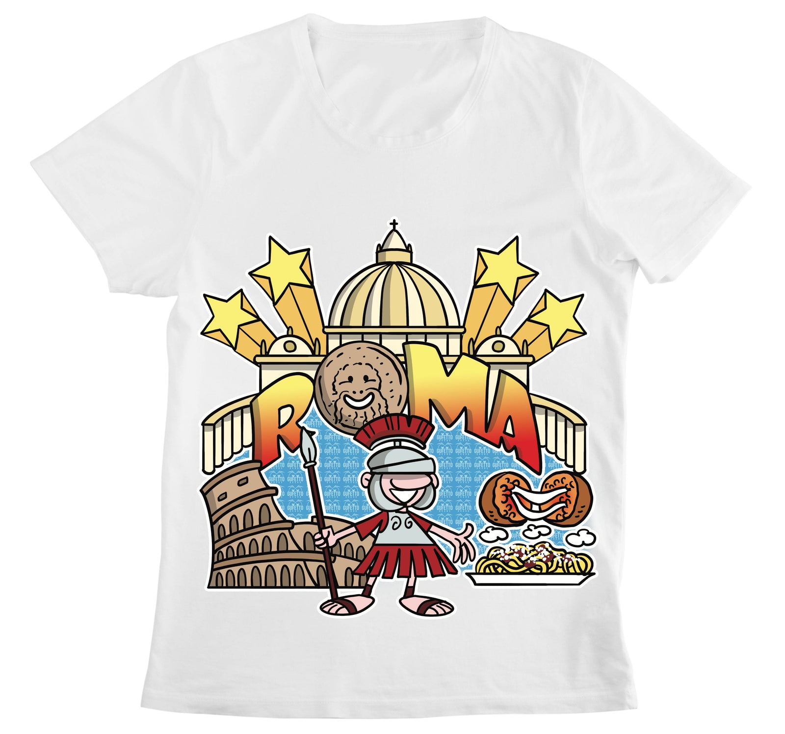 T-shirt Donna ROMA ( RM89028364750 ) - Gufetto Brand 