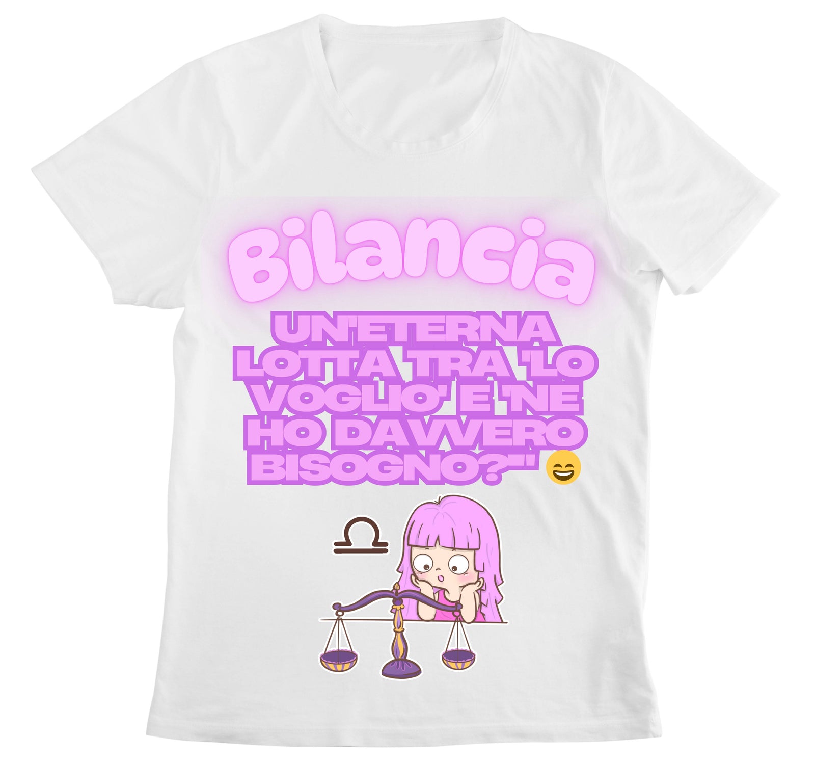 T-shirt Donna BILANCIA ( BI78953265 ) - Gufetto Brand 