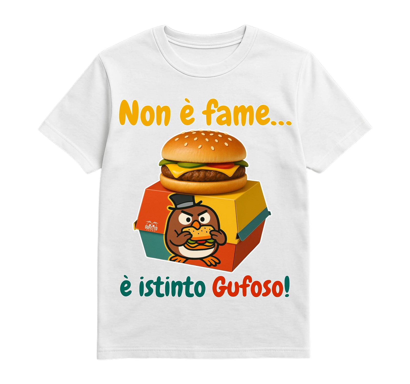 T-shirt Uomo GUFETTO BURGER ( GB570987243 ) - Gufetto Brand 