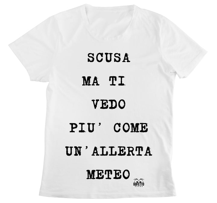 T-shirt Donna ALLERTA METEO ( AL50985647 ) - Gufetto Brand 