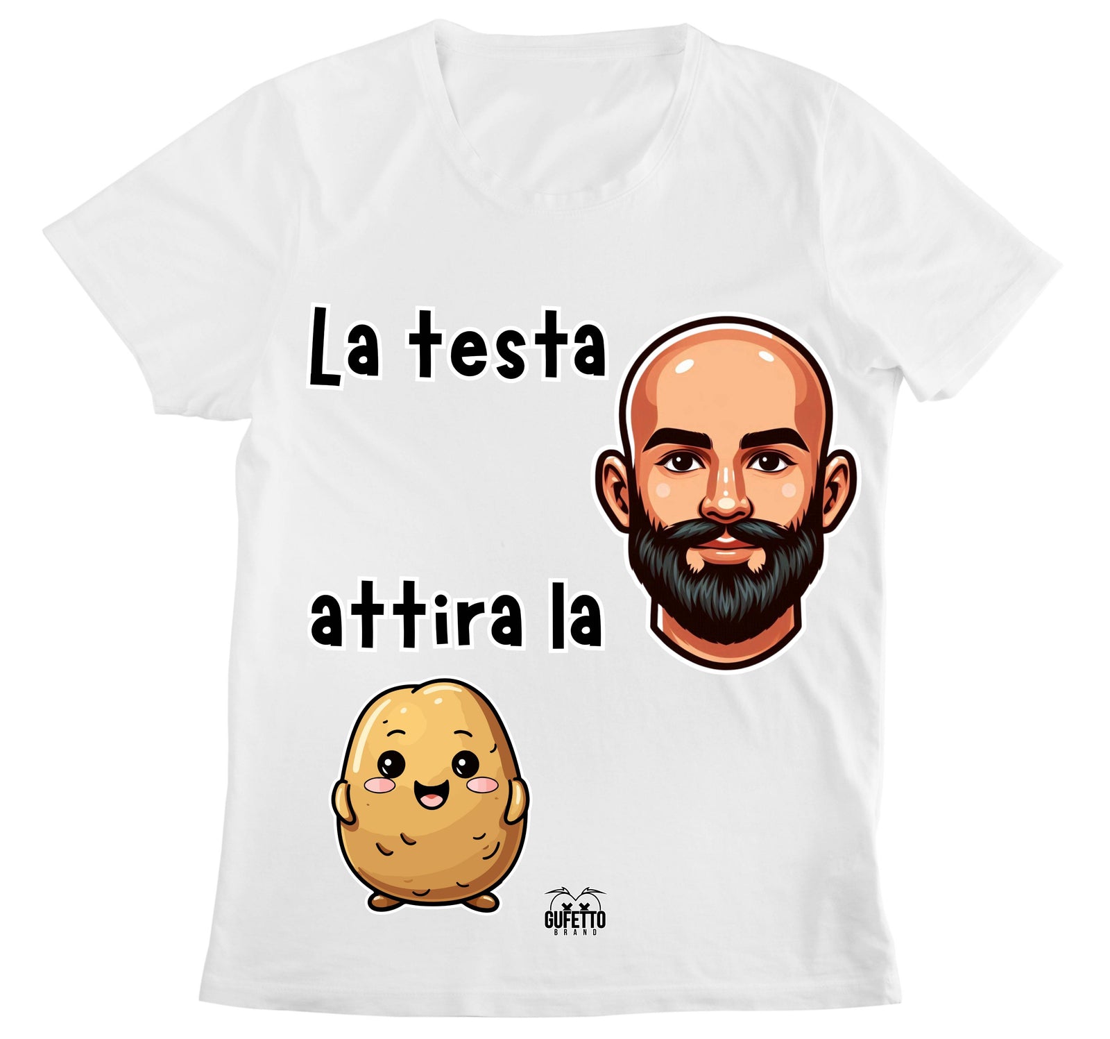 T-shirt Donna PATATA ( PA09374656893 ) - Gufetto Brand 