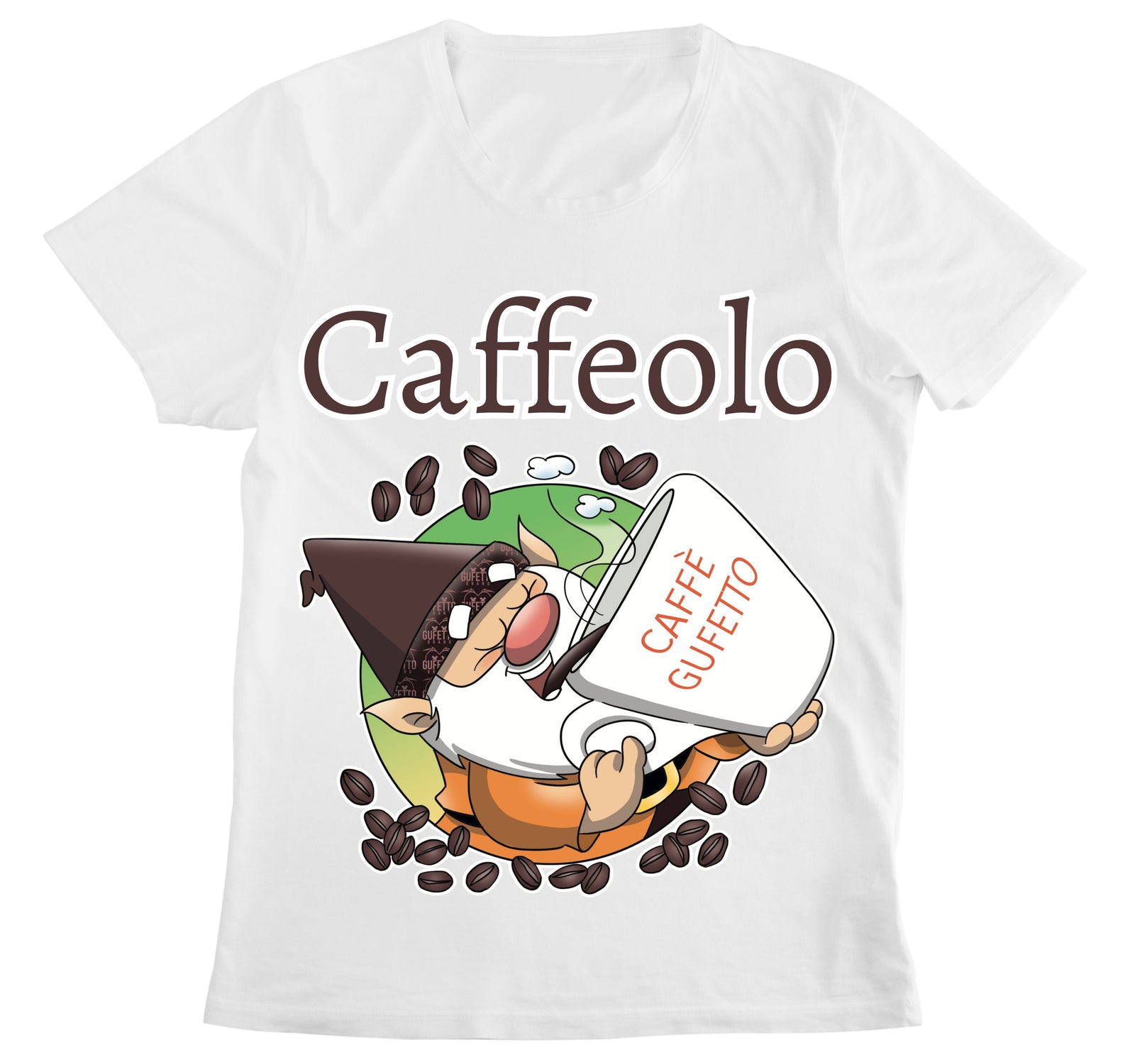 T-shirt Bianca DONNA CAFFEOLO 2 Outlet - Gufetto Brand 