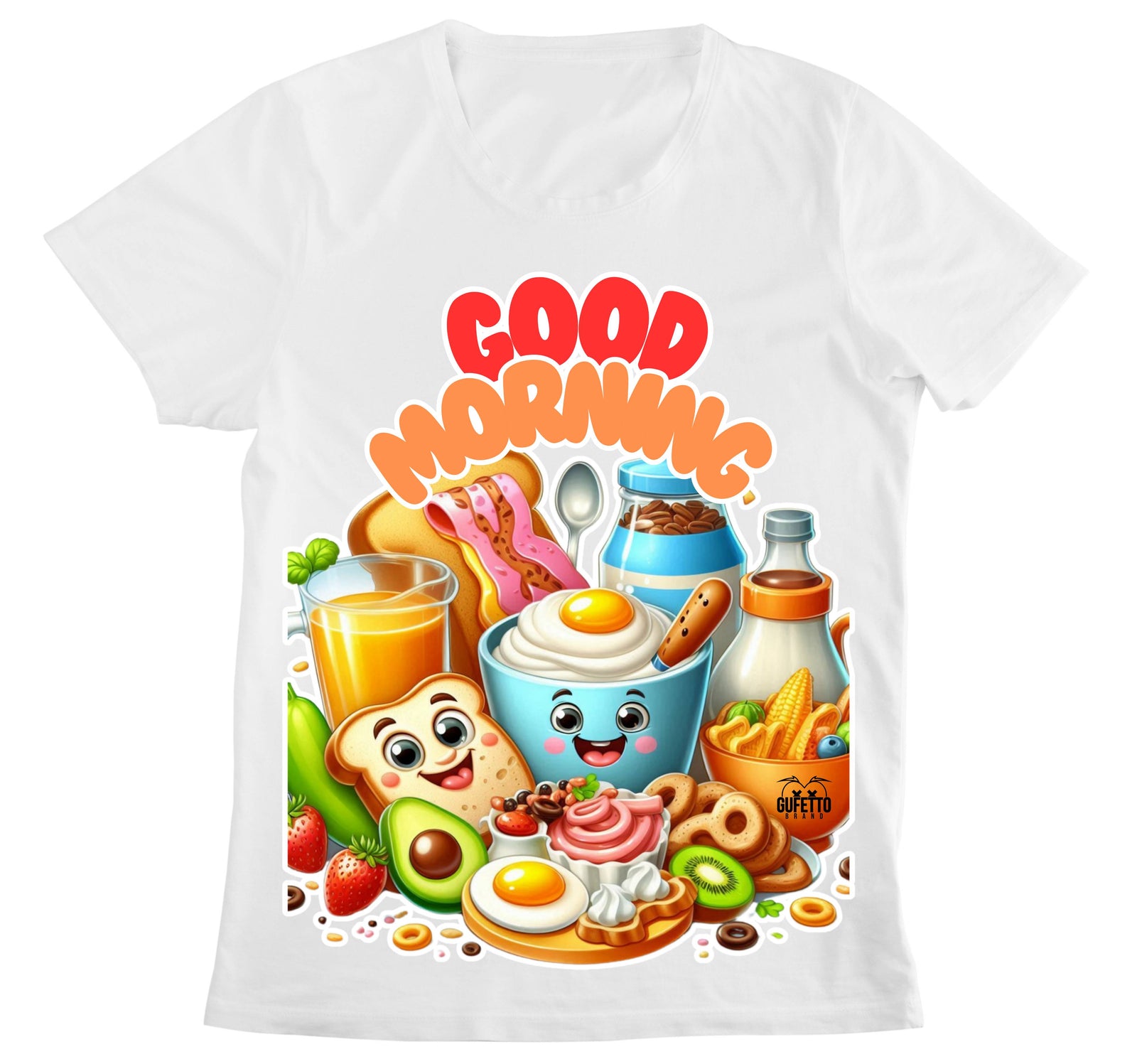 T-shirt Donna GOOD MORNING ( CO094598721 ) - Gufetto Brand 