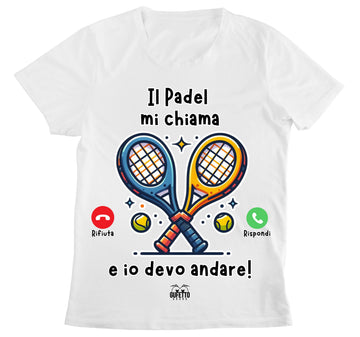 T-shirt Donna CHIAMATA PADEL ( CP64869267194657 )