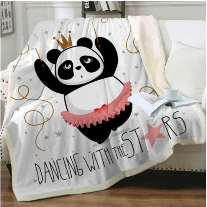Coperta in flanella serie Panda - Gufetto Brand 