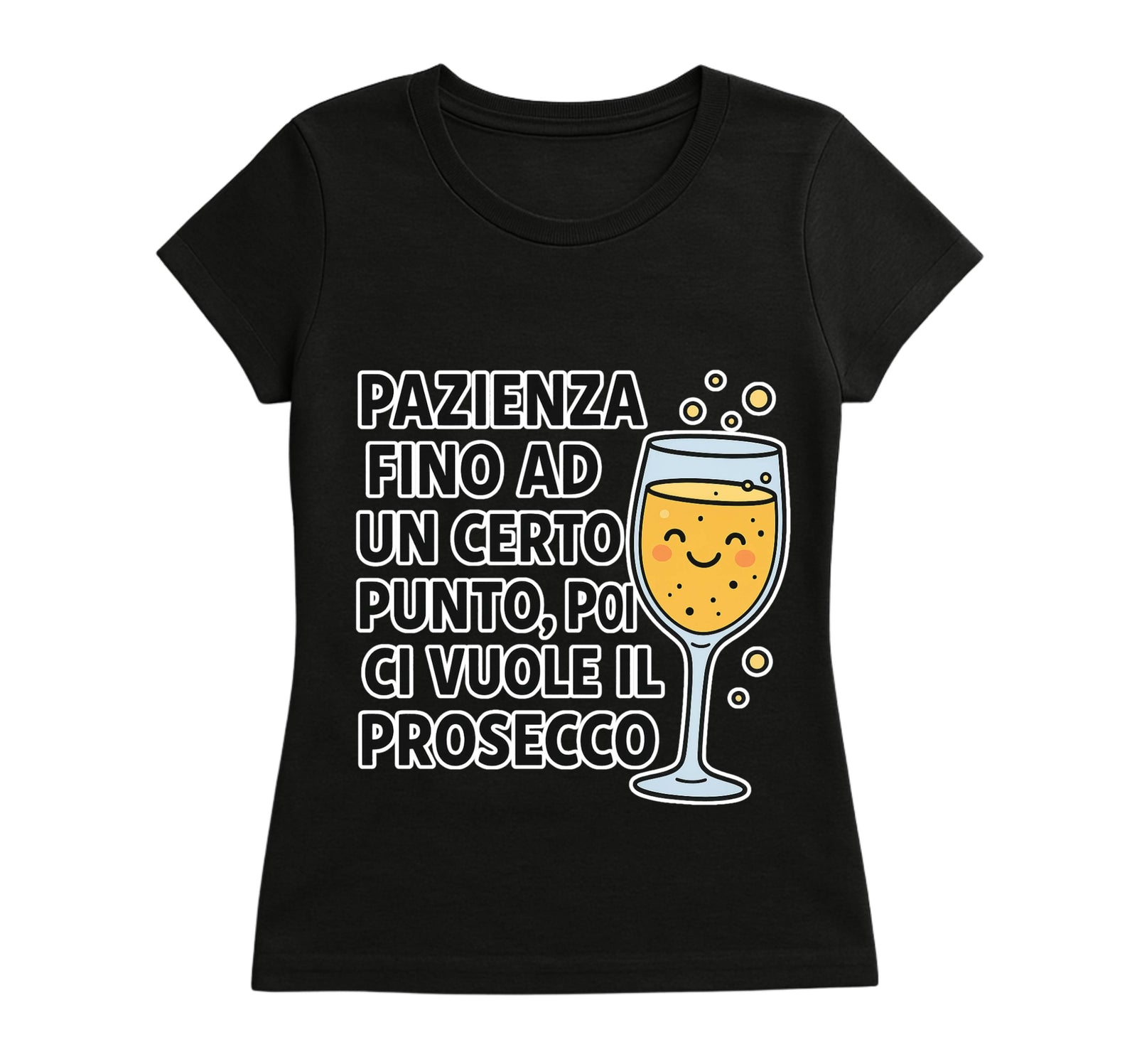 T-shirt Donna PROSECCO ( PO875236589 ) - Gufetto Brand 