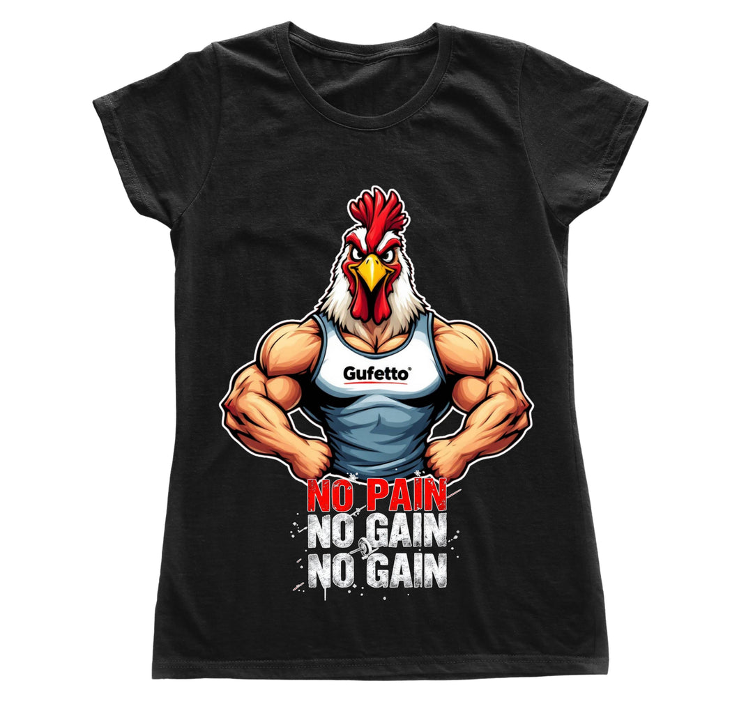 T-shirt Donna NO PAIN ( NO6709876 ) - Gufetto Brand 