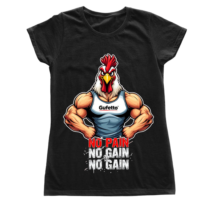 T-shirt Donna NO PAIN ( NO6709876 ) - Gufetto Brand 
