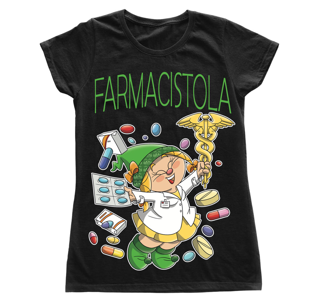 T-shirt Donna FARMACISTOLA( FA784536276 ) - Gufetto Brand 