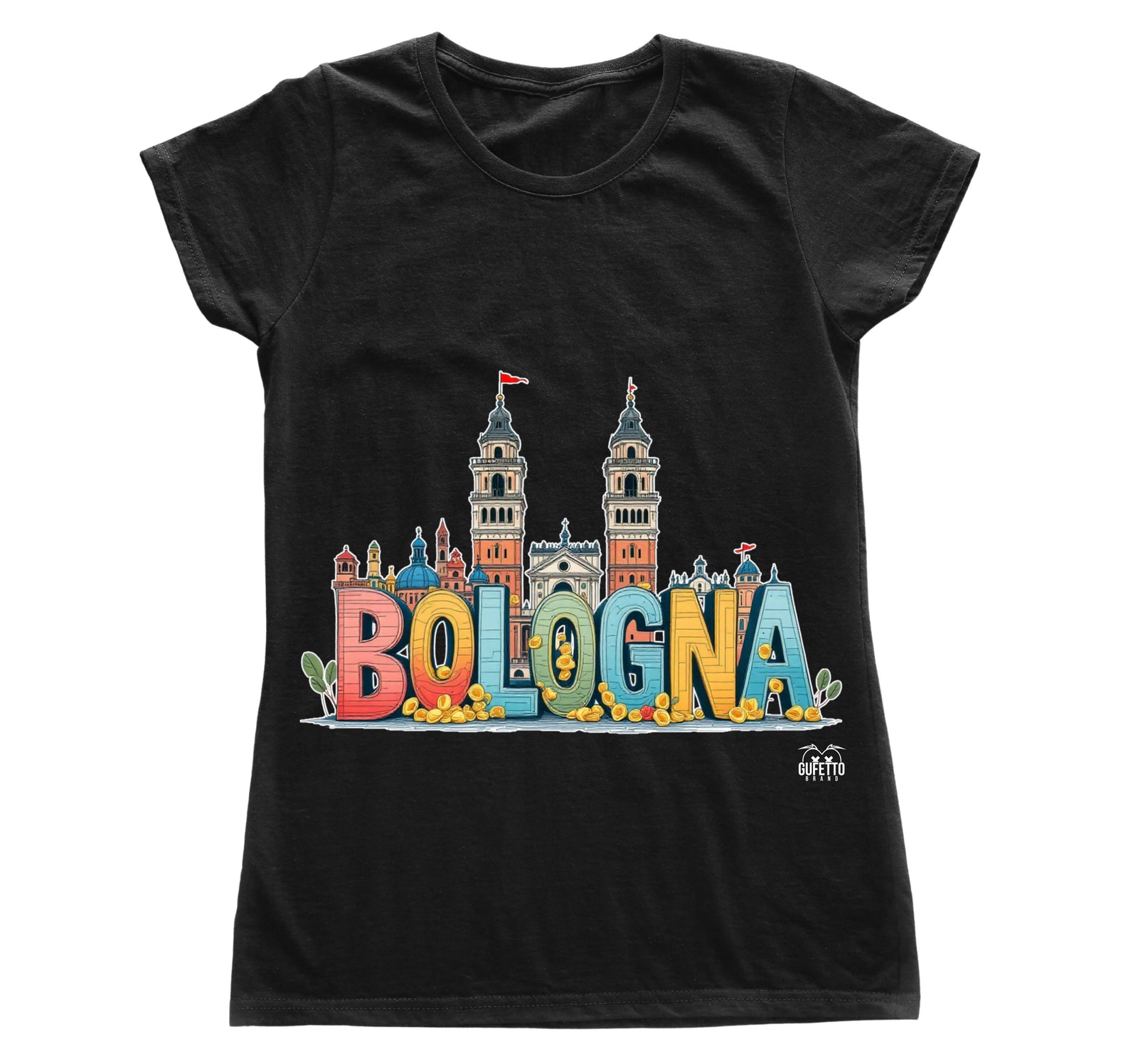 T-shirt Donna BOLOGNA ( BO6734098 ) - Gufetto Brand 