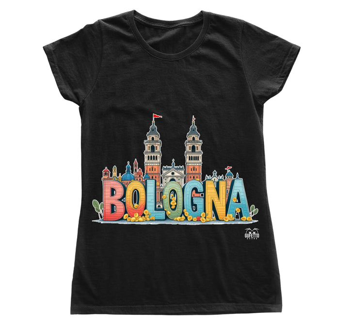 T-shirt Donna BOLOGNA ( BO6734098 ) - Gufetto Brand 