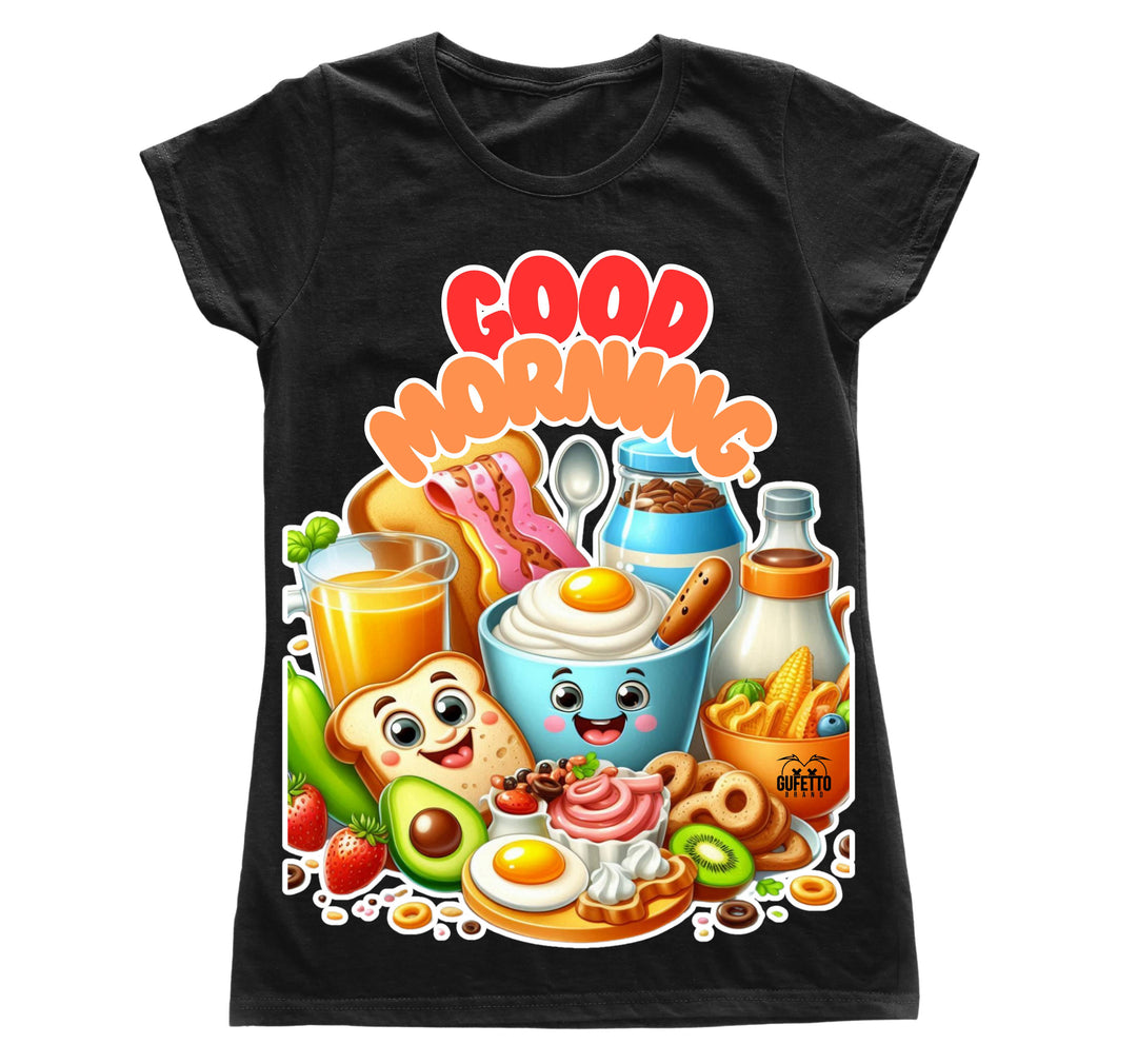 T-shirt Donna GOOD MORNING ( CO094598721 ) - Gufetto Brand 