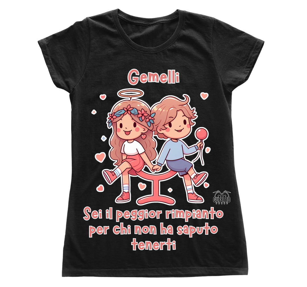 T-shirt Donna GEMELLI ( GE8045670985643 ) - Gufetto Brand 