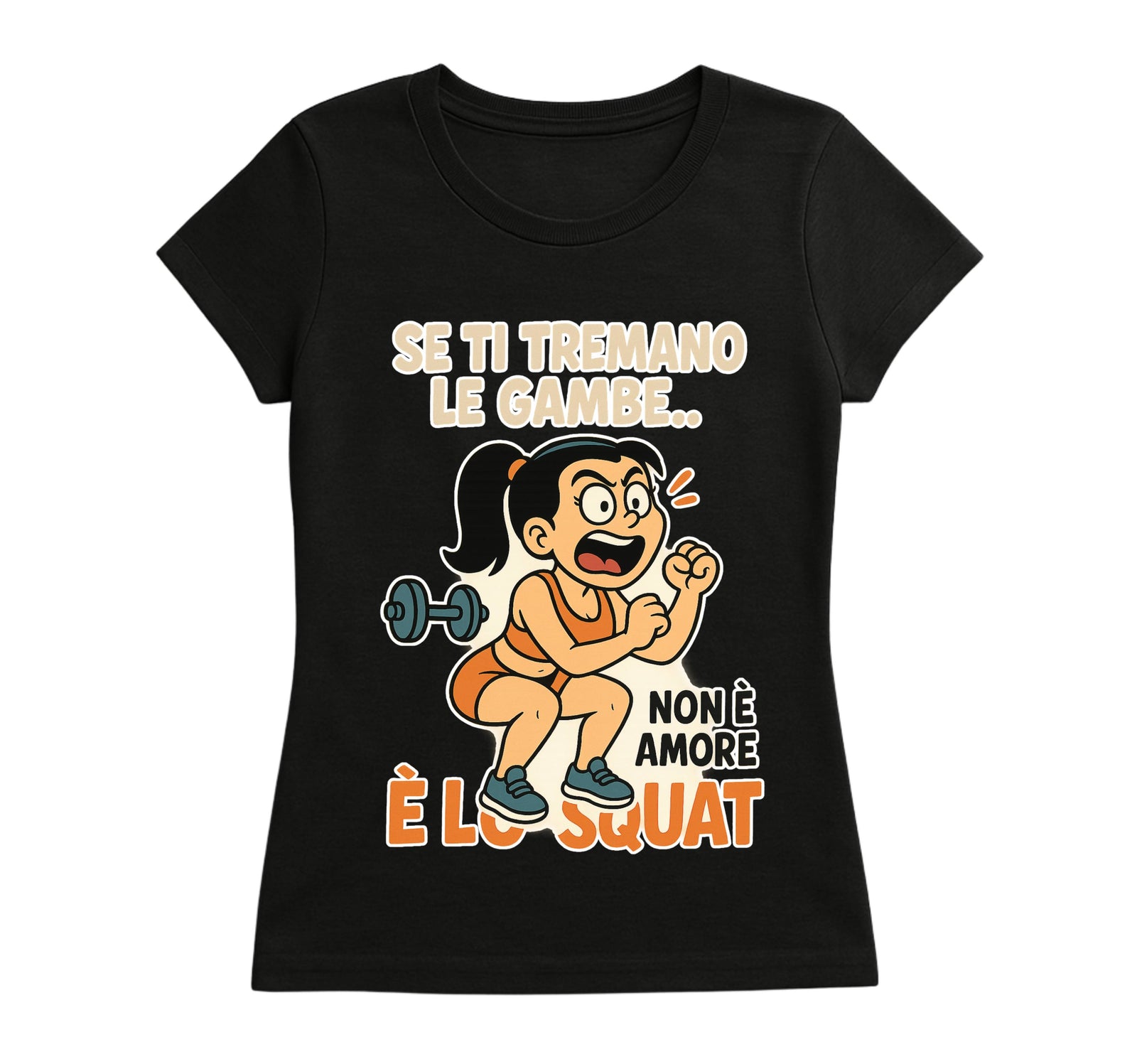 T-shirt Donna SQUAT ( SQ78542136589 ) - Gufetto Brand 