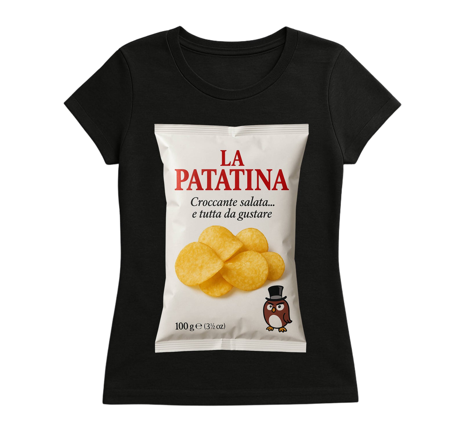 T-shirt Donna LA PATATINA ( PA567238456 ) - Gufetto Brand 
