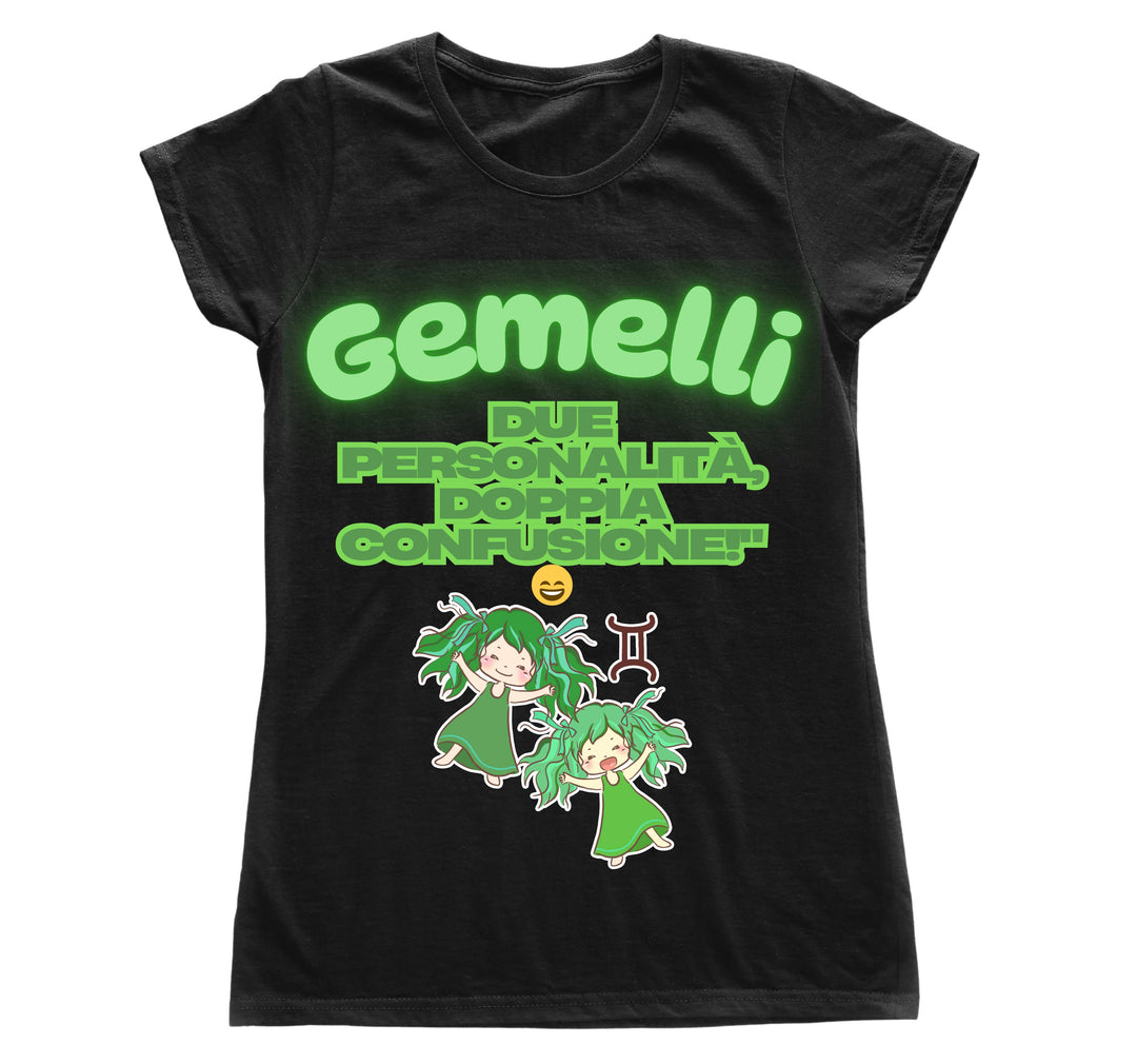 T-shirt Donna GEMELLI ( GE6098765 ) - Gufetto Brand 