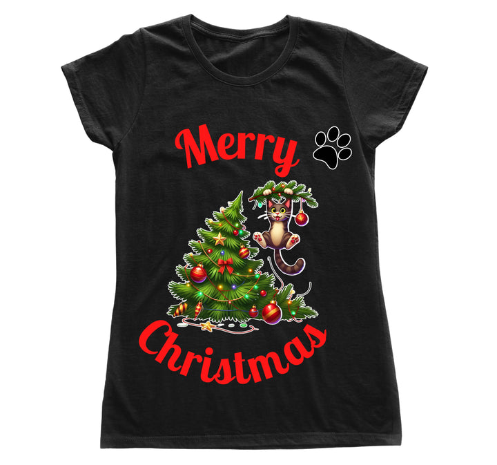 T-shirt Donna MERRY MEOW ( MM98674532 ) - Gufetto Brand 