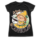 T-shirt nera Donna CAFFEOLA Outlet - Gufetto Brand 