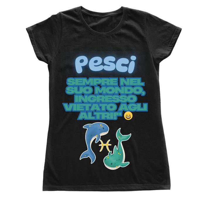 T-shirt Donna PESCI ( PE09765432 ) - Gufetto Brand 