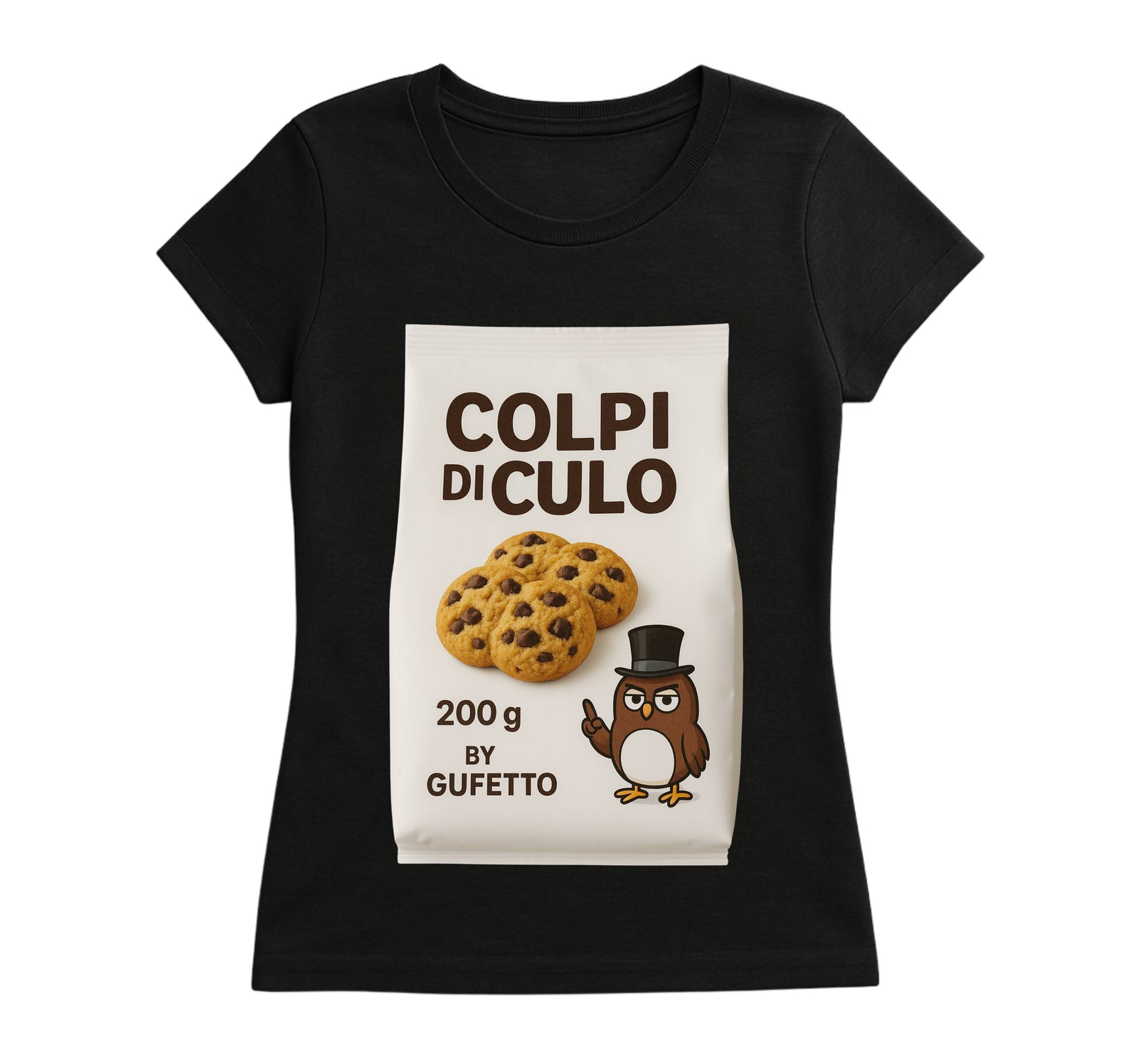T-shirt Donna BISCOTTI COLPI DI C.... ( CO657483523 ) - Gufetto Brand 