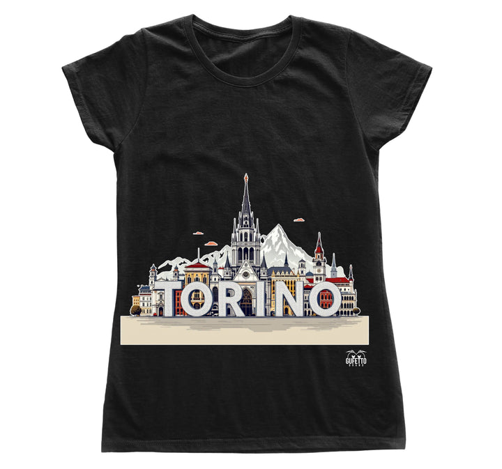 T-shirt Donna TORINO ( TO8702123 ) - Gufetto Brand 