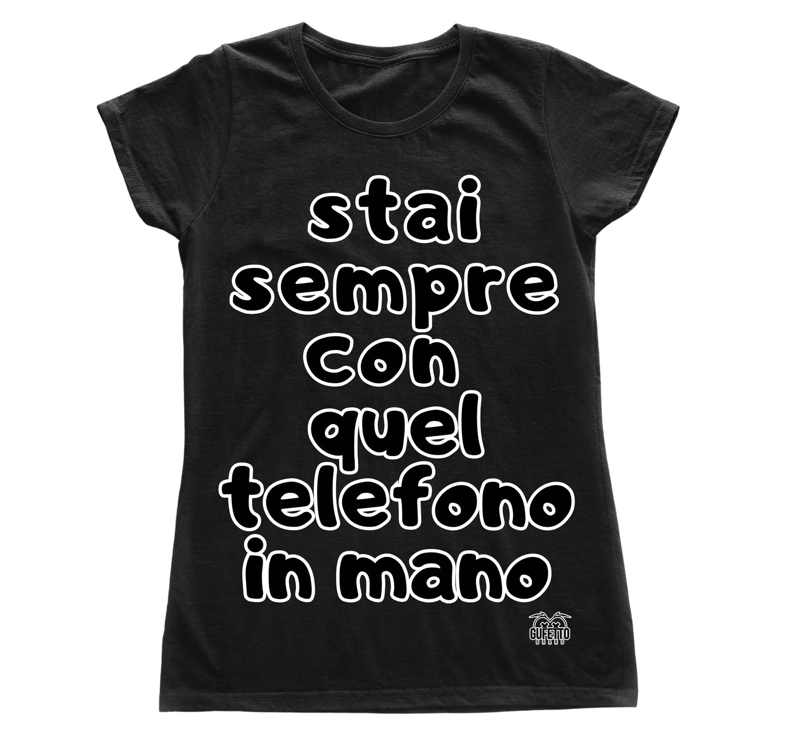 T-shirt Donna TELEFONO ( TE5263857496 ) - Gufetto Brand 