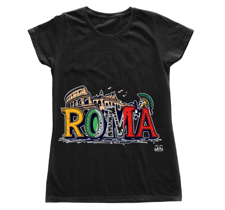 T-shirt Donna ROMA ( RM0423574 ) - Gufetto Brand 