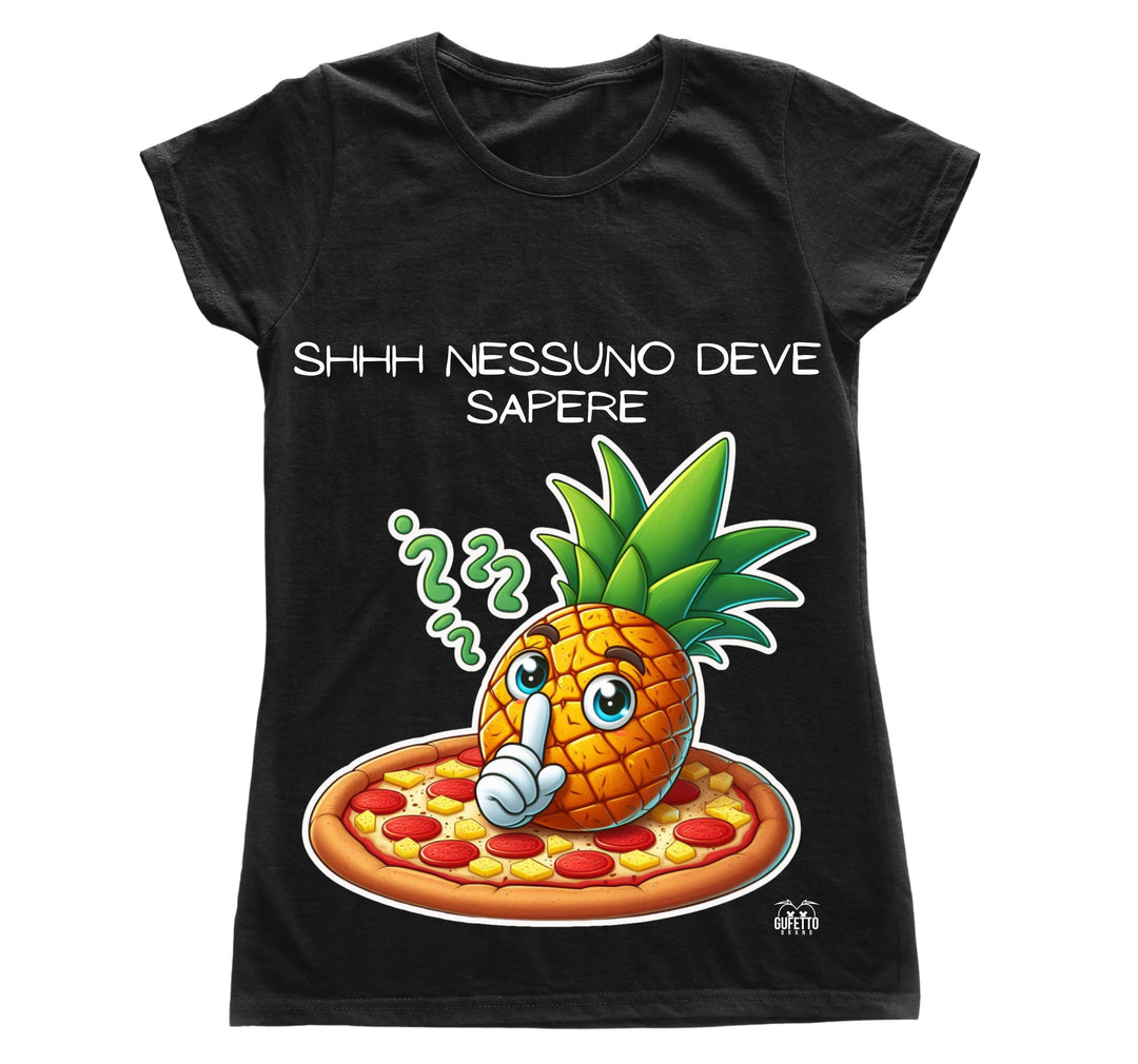 T-shirt Donna PIZZA ANANAS ( AP67893276 ) - Gufetto Brand 