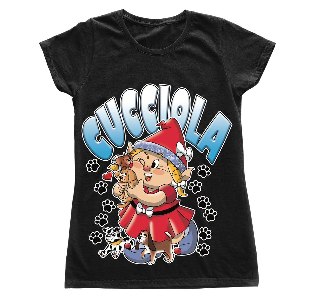 T-shirt Donna CUCCIOLA ( CU66709321 ) - Gufetto Brand 